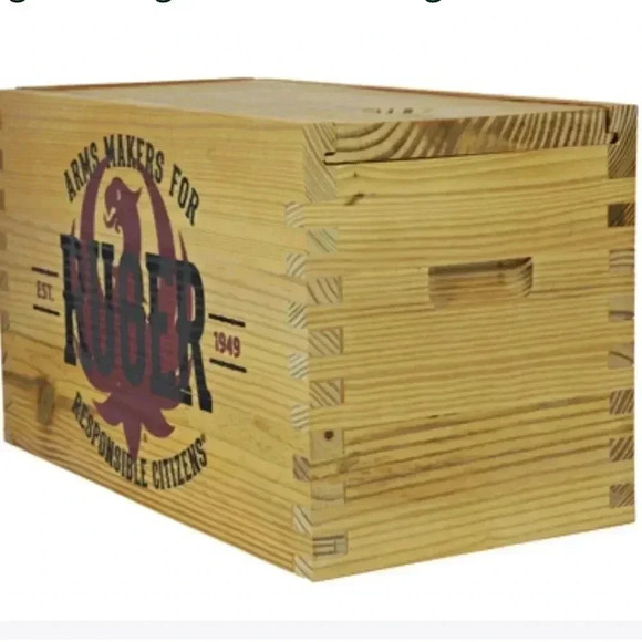 Ruger Vintage Wooden Storage Box - Picture 3 of 4